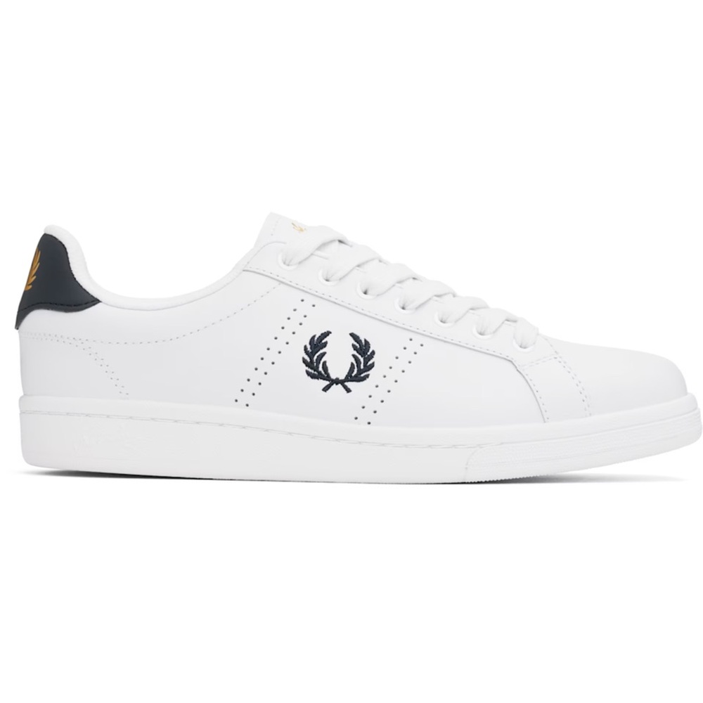 NWT Fred Perry B721 White Leather Tennis Shoes Men’s US 10 Sneakers